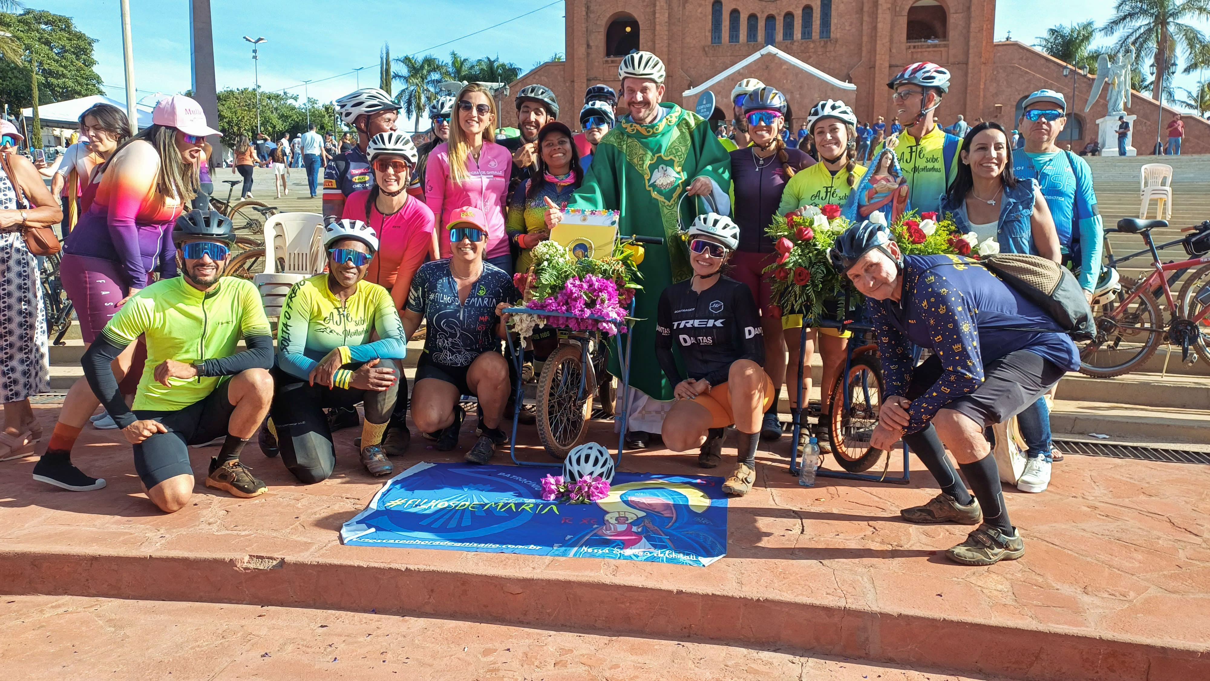 5ª Romaria dos Ciclistas emociona fiéis no Santuário Basílica de Nossa Senhora da Abadia