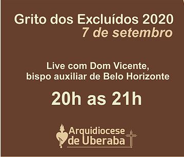 Live promove o "Grito dos Excluídos" na Arquidiocese de Uberaba