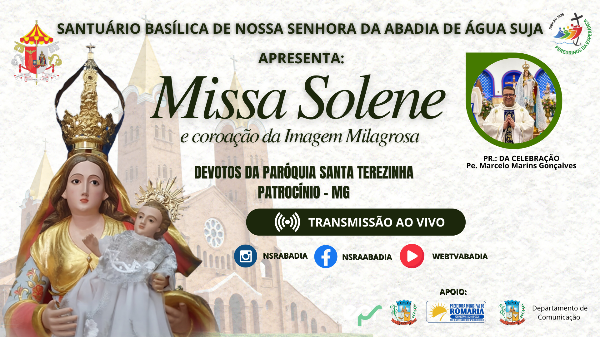 Missa e Coroação Devotos da Paróquia Santa Terezinha - Patrocínio - MG - 05/08/2025