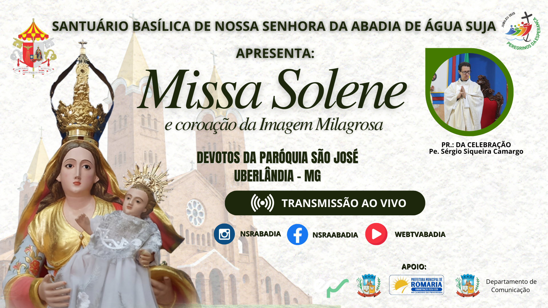 Missa e Coroação Devotos da Paróquia São José - Uberlândia - MG - 04/08/2025