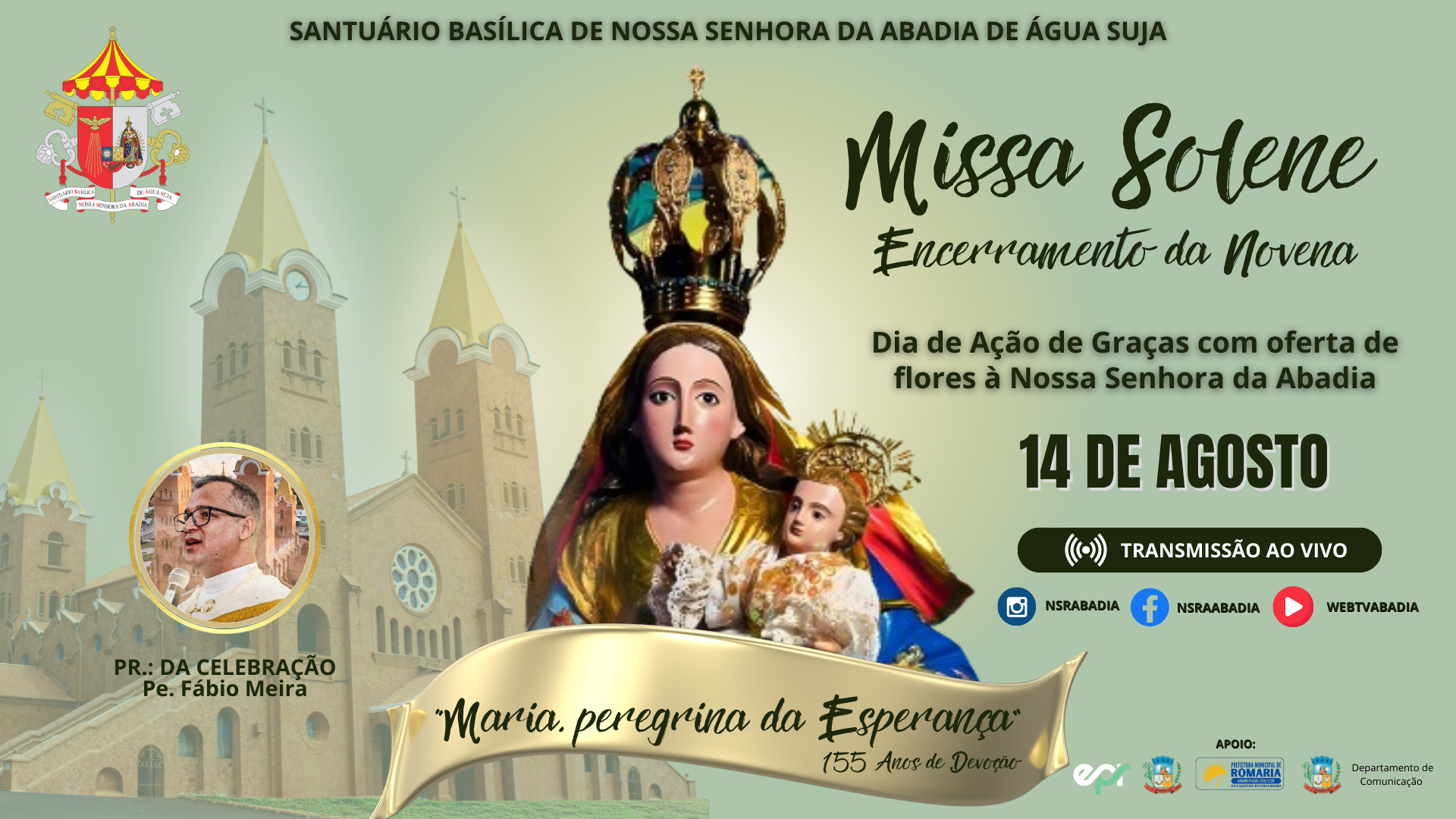 Missa Solene - 9º Dia da Novena - 14/08/2025