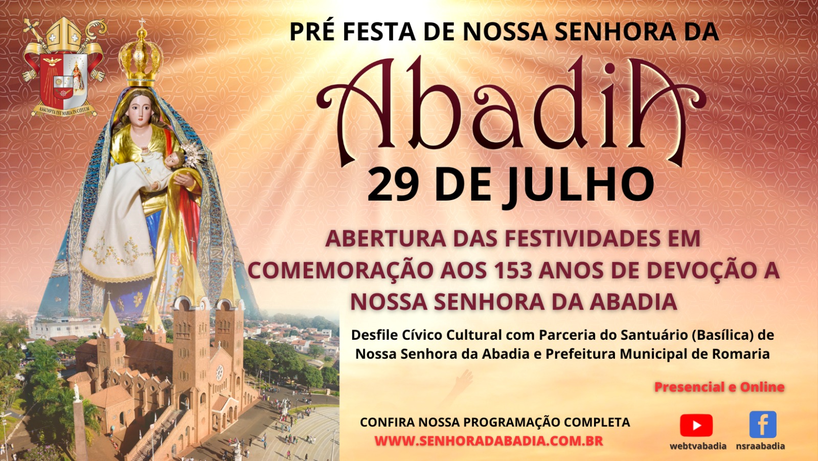 Pre Festa de Nossa Senhora da Abadia - Desfile Cívico - 29/07