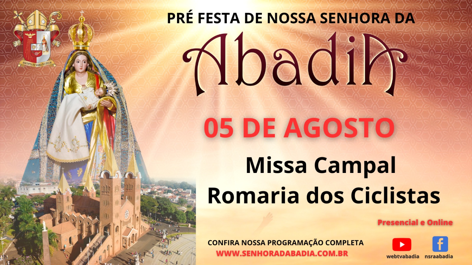 Pre Festa de Nossa Senhora da Abadia - Missa dos Ciclistas - 05/08