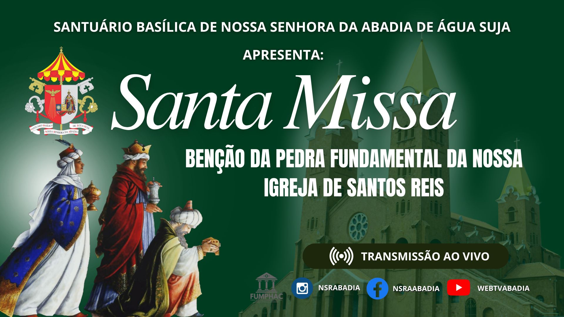 Santa Missa e benção da Pedra Fundamental da Nova Igreja de Santos Reis - 10/01/2026