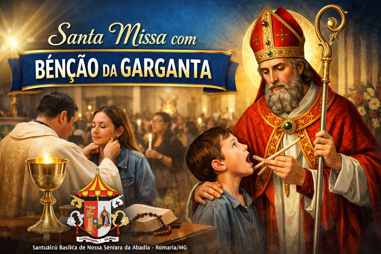 Santa Missa e Benção das Gargantas - São Brás - 03/02/2026